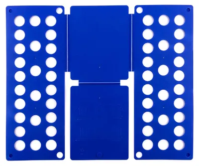 Produktbild von Faltbrett für Kinderwäsche, Schnelles Zusammenlegen von Bekleidung, Platzsparend, Blau, 40x16x1 cm, Polypropylen (PP)