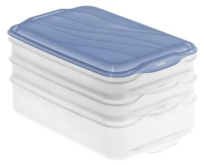 Produktbild von Lebensmittelaufbewahrungsbox mit 3 Fächern und Drehverschluss