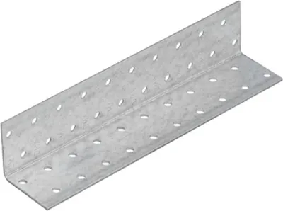 Immagine prodotto di BRESKO piastra forata angolare 40x40x200x2,0mm KM15 connettore per legno connettore piatto piastra forata piastra forata