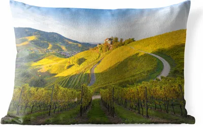 Produktbild von MuchoWow® Outdoor Kissen - Foto vom Schwarzwald in Europa - 60x40 cm - Wetterfest - Lounge Kissen - Zierkissen - Kissen für Innenräume