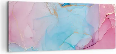 Produktbild von Bild auf Leinwand - Leinwandbild - Einteilig - Marmor Rosa Türkis - 120x50cm - Wand Bild - Wanddeko - Wandbilder - Leinwanddruck - Bilder - Wanddekoration - Leinwand bilder - Wandbild - AB120x50-4600
