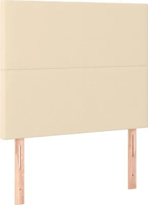 Obrázek produktu pro vidaXL Čelo postele krémové 90x5x118/128 cm látka