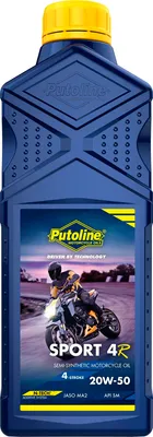 Zdjęcie produktu dla Olej silnikowy Putoline Sport 4R 20W-50 4T butelka 1 litr / API SM, JASO MA2 półsyntetyczny