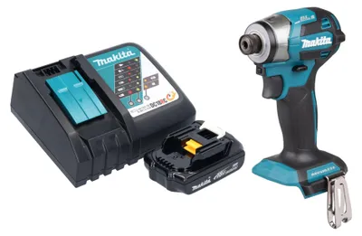 Image de Makita DTD 173 RY1 Clé à choc sans fil 18 V 180 Nm 1/4" Brushless + 1x batterie 1,5 Ah + chargeur