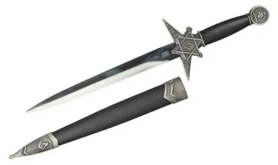 Productafbeelding van A Masonic Dagger - Antique Silver