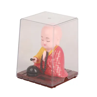 Obrázek produktu pro Buddhistický mnich panenka, mnich figurka, buddhistická figurka, malý mnich figurka, solární napájení mnich panenka, Buddha socha