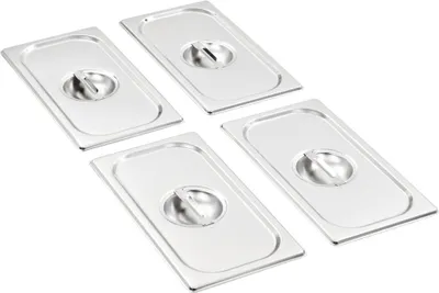 Obrázek produktu pro Víka na gastronádoby 1/3 GN 4 ks nerezová ocel
