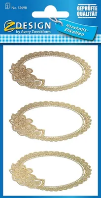 Obrázek produktu pro Štítky pro domácnost Tips Gold 6 kusů