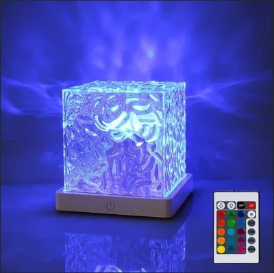 Image de Lampe LED avec télécommande - éclairage d'ambiance, lampe de chevet, éclairage décoratif (piles non fournies)