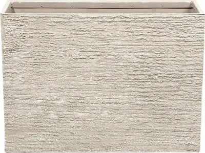 Produktbild von BELIANI Blumentopf Beige 29 x 70 x 50 cm Faser-Mischung Rechteckig Modernes Design