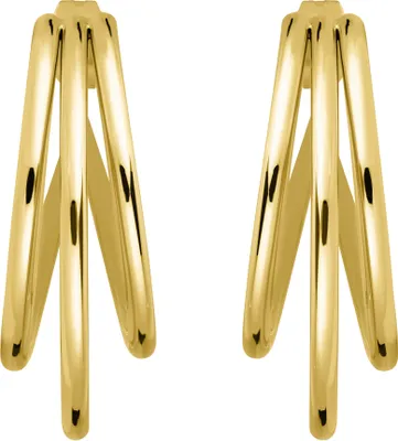 Obrázek produktu pro Rosefield náušnice zlaté barvy Triple Hoops JETHG-J573