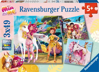 Obrázok produktu pre Kinderpuzzle Im Land der Elfen und Einhörner (3x 49 Teile) - Ravensburger 05701 - (Spielwaren / Puzzle)
