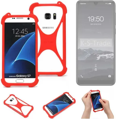 Produktbild von K-S-Trade Handy-Hülle kompatibel mit Qilive Q3 Schutz-Hülle Bumper Silikon Schutz Hülle Cover Case Silikoncase Silikonbumper TPU Softcase