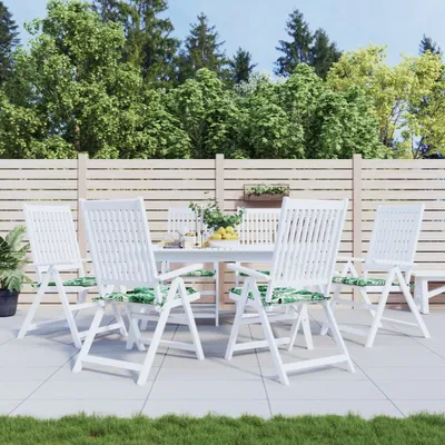 Productafbeelding van Living Store Zitkussens, 6 stuks, bladmotief, 50x50x3 cm, stof