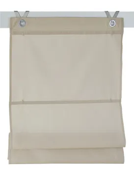 Produktbild von Raffrollo / Ösenrollo Kessy Bessy ohne Bohren | natur 60x140