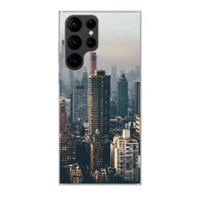 Produktbild von MuchoWow® Handyhülle Schutzhülle Hülle für Samsung Galaxy S22 Ultra New York - Skyline - Amerika Silikon Softcase Handy Hülle - Abbildung