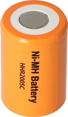 Produktbild von 4/5 SUB-C Panasonic HHR200SC NiMH Akku Flattop Abmessungen 22,2x34mm