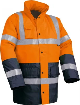 Produktbild von VIZWELL Warnschutzjacke VWJK 05 Gr. 3XL orange/marine