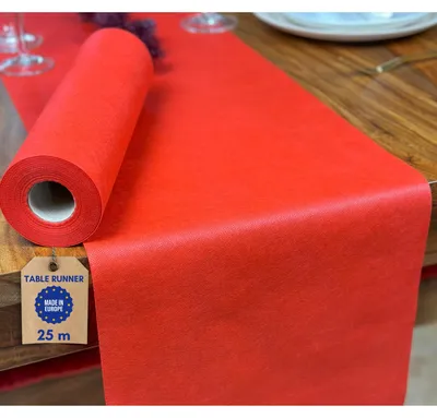 Obrázek produktu pro Běžící ubrus, červený, vliesový, role, 25 metrů x 30 centimetrů