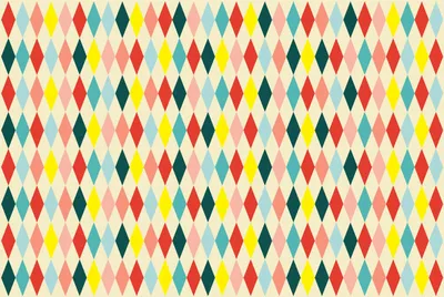 Papiertischdecke 180x120cm mit Rautenmuster Bunt