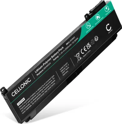 Produktbild von CELLONIC 1x Akku für Notebook Kompatibel mit Lenovo ThinkPad T460s, ThinkPad T460, ThinkPad T470s, 00HW022 - (2000mAh, 11.4V)