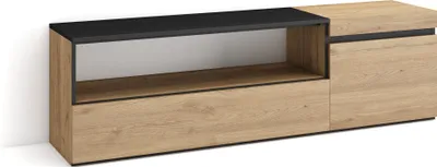 Immagine prodotto di COZY Mobile TV Soggiorno, 150x35x45cm, Per TV fino a 65, Mobile Soggiorno, Rovere e Nero
