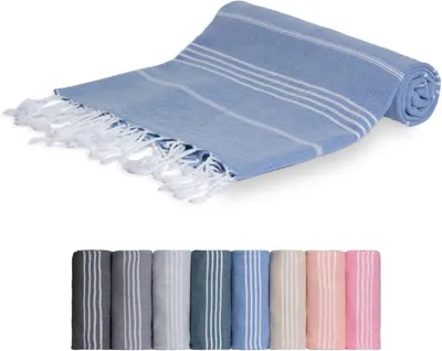 Produktbild von Strandtuch Baumwolle Strandtuch - Saunatuch - Turkish Hamamtuch - Badetuch