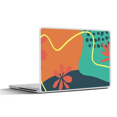 Produktbild von MuchoWow® Laptop Aufkleber Sticker Cover Sommer - Formen - Abstrakt 36.5x27.5 cm - Laptop-Sticker