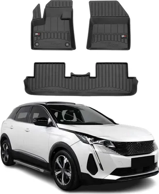 Zdjęcie produktu dla 2016-2025 Peugeot 3008 dywaniki podłogowe TPE czarne 4 szt