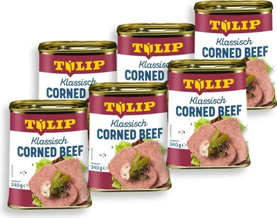 Produktbild von 6x Tulip Corned Beef mit 98% Rindfleisch 340g