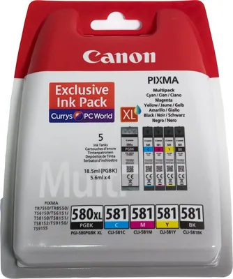 Obrázok produktu pre Canon 2024C006, Čierna, Azúrová, Purpurová, Žltá, 5 kusov, Viacnásobné balenie