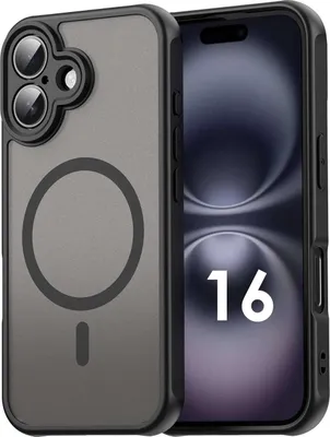 Produktbild von Handyhülle für Apple iPhone 16 Matt Case Schutzhülle Kratzfest Passgenau Schwarz