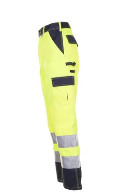 Produktbild von Planam Warnschutz Bundhose zweifarbig Gr. 62 gelb/marine