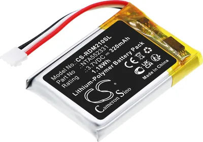 Zdjęcie produktu dla TECHTEK Bateria kompatybilny z [Rode] Wireless Go II zastępuje 0442-0053-01, kompatybilny z NTA552331