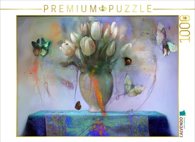 Produktbild von CALVENDO Puzzle Tulpenstrauß | 1000 Teile Lege-Größe 64x48cm Foto-Puzzle für glückliche Stunden