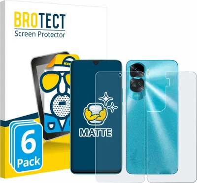 Produktbild von 6x BROTECT Schutzfolie für Honor 90 Lite (Display+Rückseite) Displayschutz Displayschutzfolie Folie Matt Entspiegelungsfolie