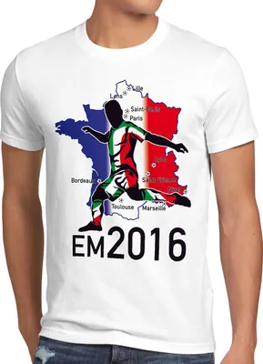 Produktbild von style3 EM 2026 Italien Fan Herren T-Shirt Frankreich alle Spielorte