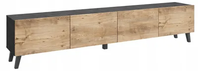 Zdjęcie produktu dla szafka RTV 190 cm na nóżkach do salonu matera kastanien breslau