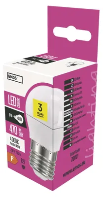 LED Lampe Classic Mini Globe / E27 / 5 W (40 W) / 470 lm / Neutralweiß