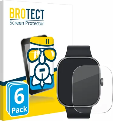 Produktbild von 6x BROTECT Schutzglas für Xiaomi Redmi Watch 4 Schutzfolie Displayschutz Display Schutz Glas Folie klar
