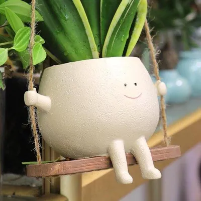 Immagine prodotto di Vaso da fiori sospeso ombreggiato con altalena