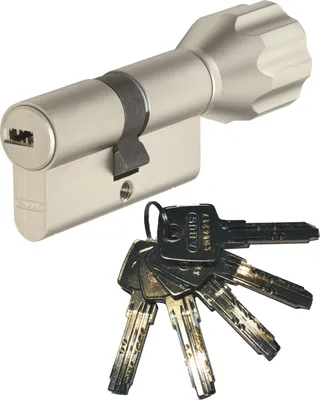 Produktbild von ABUS EC550 Knaufzylinder Länge Z45/K45mm (c=90mm) mit 5 Schlüssel, SKG** Bohrschutz