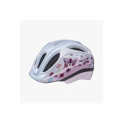 Produktbild von KED Meggy II Trend I Kinder Fahrradhelm Insektenschutznetz Integriertes LED-Rücklicht maxSHELL Technologie Farbe: butterfly glossy Größe: 52-58 (M)