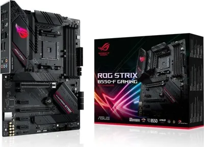 Produktbild von Mainboard ASUS ROG STRIX B550-F GAMING, AMD B550, Sockel AM4, ATX, DDR4-SDRAM, 128 GB max