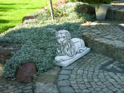 Produktbild von Löwe Liegend Statue Figur Garten Terrassen Dekoration Skulptur Antik Stil 542