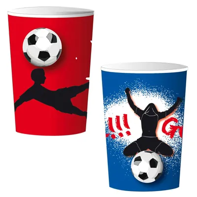 Image de gobelet en carton Goal!25 cl 8 pièces