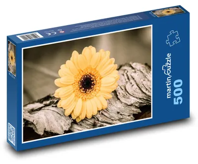 Obrázek produktu pro Puzzle 500 Žlutá gerbera na kůře - martinpuzzle