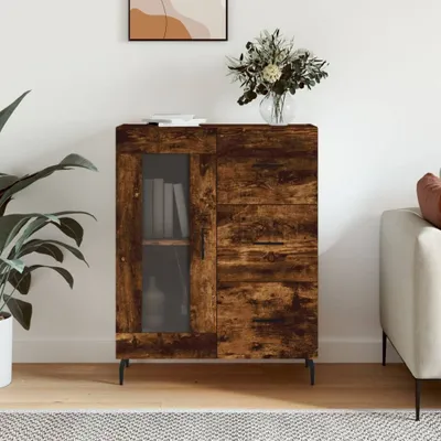 Produktbild von vidaXL Sideboard Räuchereiche 69,5x34x90 cm Holzwerkstoff
