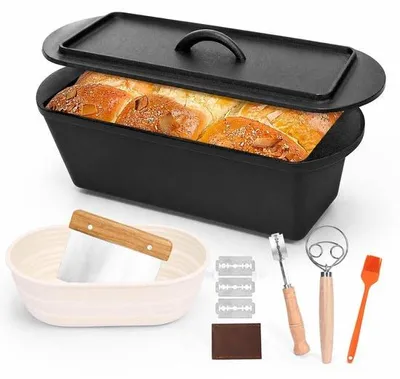 Productafbeelding van Gietijzeren Broodbakpan - 36 cm met Deksel