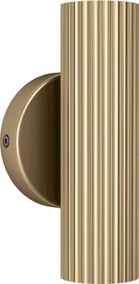 Produktbild von EGLO Wandlampe Portillo, Wandleuchte innen, Wohnzimmerlampe mit Uplight und Downlight, Wandstrahler aus Metall in Messing-matt, GU10 Fassung
